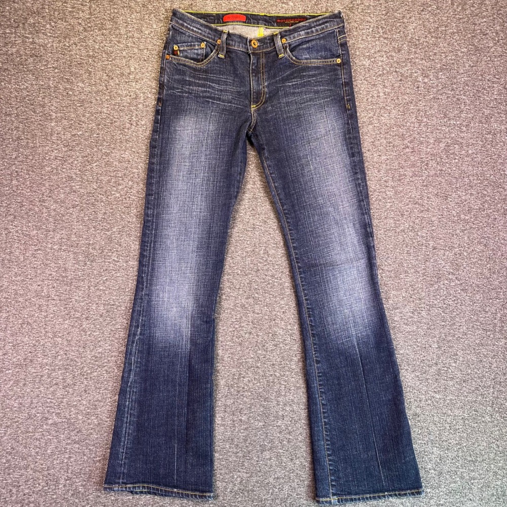 Adriano Goldschmied Jeans Women 28 Angel Bootcut Dark Wash USA Made Y2K Fit30x32